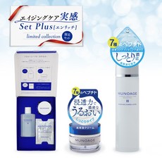 일본화장품 에이징 케어 실감 세트 플러스 엔리치 크림 촉촉한 타입 화장수 스킨 토너 트라이얼 BOX화장수 보습, 1개
