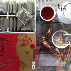 [본초마을] 고려홍삼차 홍삼차 고려홍삼 홍삼가루 홍삼정 건삼 홍삼, 100개입, 1박스, 3g