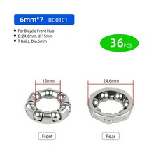 MTB 자전거 타이어 부품 48/12pcs 볼 베어링 리테이너 디아. 1/4 1/8 3/8 3/16 5/16 5/32 인치 5mm 6mm 탄소강, 03 BG01E1 36PCS, 없음