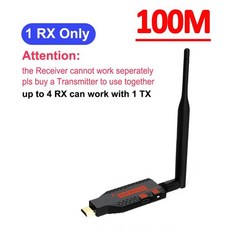무선 HDMI 익스텐더 비디오 송신기 리시버 PS4 카메라 노트북 PC-TV 모니터 프로젝터용 1 TX-4 스플리터 1080P 150m hdmi 송수신기 세트 hdmi송수신, 100M RX, 4) 100M RX