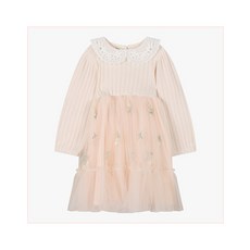 치크 Cheek 꽃자수 변형 골지 샤 원피스 CKOM24180 NC 고잔