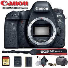 Canon EOS 6D Mark II DSLR Camera (International Model) (1897C002) - Starter Bundle, One Color_One Size, 상세 설명 참조0, 상세 설명 참조0