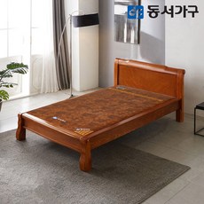 동서가구 내추럴 모던 엔티크 황토볼 보료 싱글 S 흙 침대 DF643622, 브라운