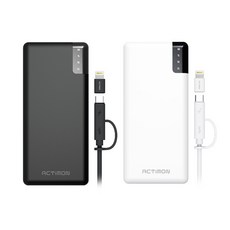 스텔라룸 액티몬 무선충전 보조배터리 20000mAh 올인원 외장배터리, 화이트