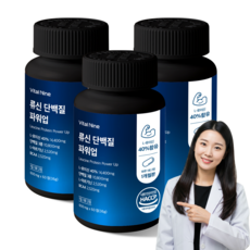 류신 단백질 파워업 600mg 60정 3개