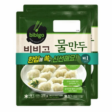 비비고물만두 CJ냉동 740g (340gx2팩), 340g, 2개