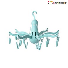 IKEA PRESSA 문어발 빨래건조대, 청록