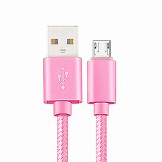 호환 마이크로 USB 고속 충전 케이블 샤오미 레드미 노트 5 프로 4X 안드로이드 데이터 삼성 S7 엣지 J4 J7 충전기용 1m 2m, [04] 0.25 메터, [03] 분홍색