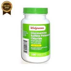 Walgreens 관절 건강을 위한 글루코사민 황산칼륨 클로라이드 1000mg - 100정, 1개 - 구아클로라이드