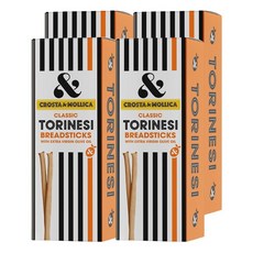 크로스타 & 몰리카 Crosta & Mollica 토리네시 클래식 브레드스틱 120g 4개입 2팩 Torinesi Classic Breadsticks