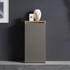 블리스데코 모크 400 도어 신발장 HPF020_C, 오크그레이