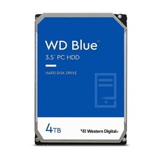 Western Digital 8TB WD 블루 PC 하드 드라이브 HDD (WD80EAZZ), 4TB, Previous Generation