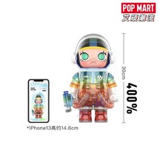 POPMART MEGA SPACE MOLLY 400 팝마트 메가 스페이스 피규어 시리즈, N. 스페이스 몰리 400, 1개