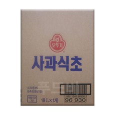 오뚜기 사과식초 18리터 BIB 푸드비대용량식자재, 1box, 18L