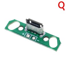 YUXI 수직 수평 마이크로 암 소켓 PCB 보드 USB 용접 안드로이드 수 충전 전화 플러그 1 개, 17 Q, 1개