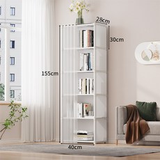 Anystar 다용도 수납장 리빙박스 정리함 조립식 옷장 책꽂이, 화이트
