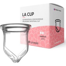 La Cup Luneale 루네알 꼬리없는 편안한 실리콘 생리컵 (Size M), 1개