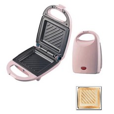 조리기다기능 가전 샌드위치 기계 아침 식사 토스트 팬 접이식 프레스 와플 전기 그릴 냄비, [02] pink, [04] KR