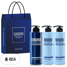 다슈 데일리 한방 두피 골드 샴푸 500ml + 안티헤어로스 단백질 트리트먼트 500ml x 2개 + 쇼핑백, 8세트
