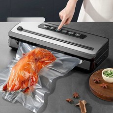 럭키펠릭스 진공포장기 신선도 실링기 푸드세이버, 1개, 대형 진공백 60개 포함