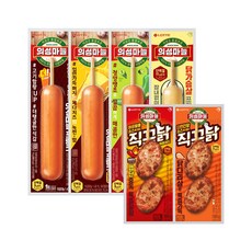 [본사직영] 의성마늘프랑크 4종x4개+직꾸닭 2종x4개 꼬치파티팩 (총 24개), 1개