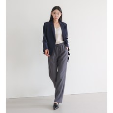 더엘라 쿨썸머 세미 와이드 밴딩 여름 슬랙스 자체제작 기본 팬츠