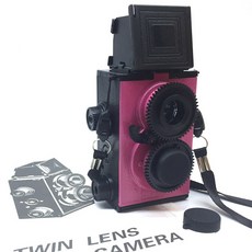 XFILM 이중 반사 카메라 135mm 필름 성인용 과학적인 레트로 금과 은으로 마감, Light, 1개