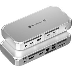 썬더볼트 4 독 Yottamaster 40Gbps Thunderbolt Dock 12 in 1 USB C 도킹 스테이션(MacBook & Windows용 85W PD 충전 듀얼 모, 썬더볼트 4 독 Yottamaster 40Gbps Th