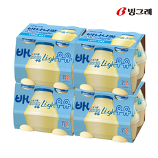 빙그레 바나나맛우유 딸기맛우유 바나나라이트 240ml X 16개입, 16개