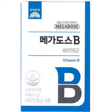 고려은단 메가도스B 비타민B군 850mg x 60정, 1개