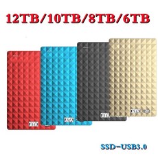 하드카피 맥북 외장하드 새로운 12TB 10TB 8TB 6TB 4TB 외부 SSD 하드, 8TB-블루