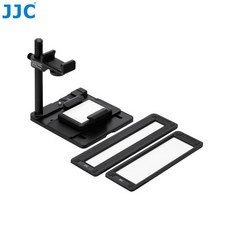 필름스캐너 비디오테이프변환 북스캐너 네거티브 LED JJC 휴대폰 모바일 디지털화 어댑터 세트 슬라이드 디지털 컨버터 35mm 120, Black, 1개, 1.Black
