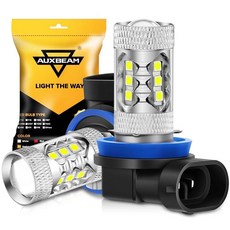 Auxbeam H11/H8/H9 LED 안개등 최대, 화이트