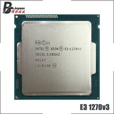 Intel Xeon E31270 v3 E3 1270 3.5 GHz 쿼드 코어 8 스레드 CPU 프로세서 L2 1M L3 8M 80W LGA 1150