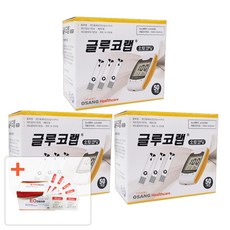 글루코랩 혈당측정 검사지 150매 알콜솜100매 증정, 3개, 50매