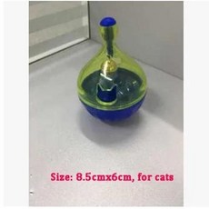 인터렉티브 반려 동물 장난감 자동 스마트 IQ 인터랙티브 강아지 슬로우 푸드 볼 디스펜서 트리트 더 훈련 공 놀이 용품, 1개, 2) Small Tumbler
