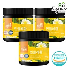 [토종마을] HACCP인증 국산 민들레환 300g, 3개