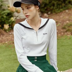 페이비즈 여성골프웨어 세일러 반집업 골프티셔츠 긴팔 기능성원단 필드룩