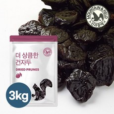 [산과들에] 말랑쫄깃 식이섬유왕 건자두 3kg (1kgx3봉) 푸룬, 3개