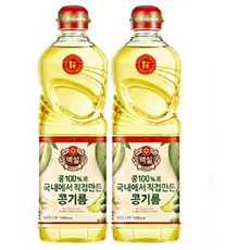 백설 콩기름, 2개, 900ml