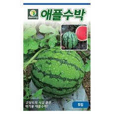 애플수박씨 5립 애플수박씨 수박 과채씨앗 종자 다농 식물나라스토어, 1개