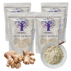 국산 생강 분말 생강가루, 4개, 500g