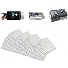 ResMed AirSense 10 - ResMed AirCurve 10 - ResMed S9 - AirStart(20팩)를 위한 일회용 필터 ResMed Premium(20팩):, 1