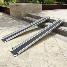 농기계 경사판 오토바이 사다리 접이식 자전거 경사로 운송 진입판 트럭용 슬로프 상하차, 전동차/펫용 5피트, 1개