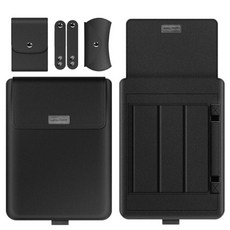 갤럭시 북고 파우치 케이스 360 노트북 가방 Macbook Air Pro 13 용 용, 17인치, 검은 색