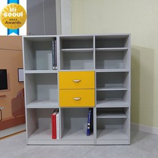  앤드박스 [책장모듈S장 0303 R2B8]유닛조합가구 색상선택 집먼지차단 형태변형 밥통 크기맞춤 낙서방지, LM-004 