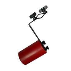 GHSHOP 클램프 핸드 타악기 카우벨 암소 벨 금속 드럼 키트 쉬운 설치 타악기 액세서리 결혼식을위한 카우벨 홀더, 빨간색, 금속 PP, 1개
