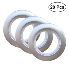 20PCS 편리한 Roman Rod 커튼 저소음 버클 아이릿링 부속품 거실 버클 장식, 없음