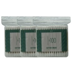 더페이스샵 데일리뷰티툴즈 면봉 3묶음_300pcs, 1개, 300개입