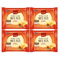 상하 부드럽고 고소한 체다치즈360g(20매입)x4팩/냉장